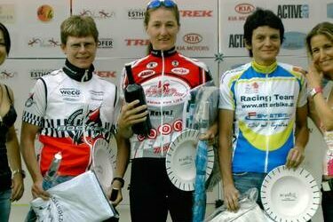 Doris Posch am Podest