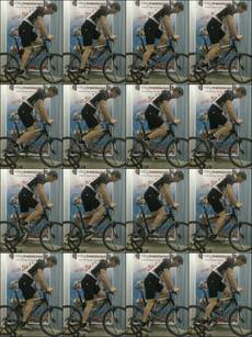 viele kleine Bilder von Rad Fahrer